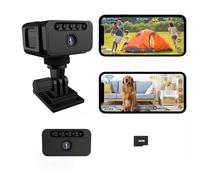 Bextgoo Spy Camera, 3 Modes-WiFi/Hotspot/No WiFi, 4K No Wifi Security Camera for Home Security with Built-in 64GB Memory Card, Night Vision, Wireless Mini Cameras for Indoor Outdoor