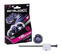 Bey Blade X Dark Perseus B 6-80W CX Starter Pack Set, Defense Type Top and Launcher; Authentic Takara Tomy Battle Tops Games, Toys for Boys and Girls 8+