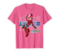 Beyblade Burst QUADDRIVE Ilya T-Shirt, Men, Pink Heather, X-Large