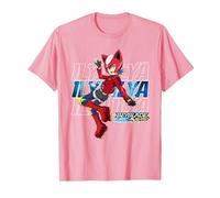 Beyblade Burst QUADDRIVE Ilya T-Shirt, Men, Pink, Large