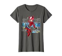 Beyblade Burst QUADDRIVE Ilya T-Shirt, Women, Asphalt Grey, Small