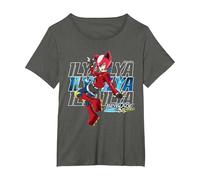 Beyblade Burst QUADDRIVE Ilya T-Shirt, Women's Plus, Asphalt Grey, 2X