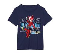 Beyblade Burst QUADDRIVE Ilya T-Shirt, Women's Plus, Navy Blue, 1X