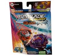 Beyblade Burst QuadStrike Dual Pack, Ambush Nyddhog N8 & Chain Poseidon P8 Competition Spinning Top