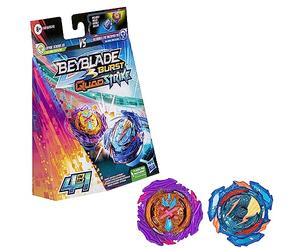 Beyblade Burst QuadStrike Ultimate Evo Valtryek V8 and Divine Xcalius X8 Spinning Top Twin Pack, Battle Spinning Top Toy