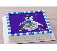 BEYBLADE X Cake Topper Decoration - Anime Battle Scene with Character and Spinning Top fits 1/4 Sheet cake or larger