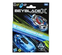 Beyblade X Cobalt Dragoon 2-60C Deluxe Left-Spin String Launcher Set