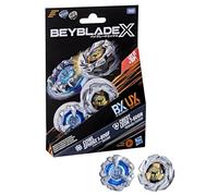 Beyblade X Cowl Sphinx 1-80GF BX & Crest Leon 7-60GN UX Dual Pack Set with 2 Right-Spinning Tops; Authentic Takara Tomy Battle Tops; Games/Toys for Boys & Girls 8+