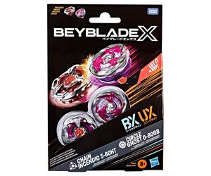 Beyblade X Dual Pack Circle Ghost Chain Incendio Battle Tops Takara Tomy 8+