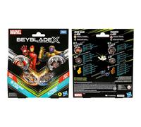 Beyblade X - Iron Man 4-80B (Stamina) & Thanos 4-60P (Balance) Kids Toy