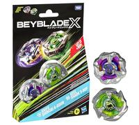 Beyblade X Knife Shinobi 4-80HN and Keel Shark 3-80F Top Dual Pack Set Age 8+