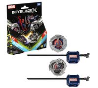 Beyblade X Marvel Collab Spider-Man 3-60F vs. Venom 3-80N Multipack Set, Includes 2 Right-Spin Tops & Launchers, Spinning Toys for Kids 8+, Boys and