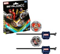 Beyblade X Marvel Collab Iron Man 4-80B vs. Thanos 4-60B Multipack Set