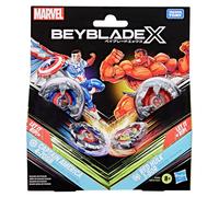 Beyblade X and Marvel Collab, Captain America 4-70GB vs Red Hulk 1-80R