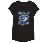 Beyblade X Pro Blader Jaxon Let It Rip T-Shirt, Girls, Black, X-Small