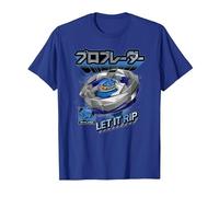 Beyblade X Pro Blader Jaxon Let It Rip T-Shirt, Men, Royal Blue, X-Large