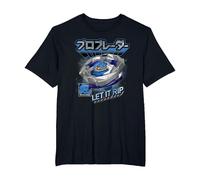 Beyblade X Pro Blader Jaxon Let It Rip T-Shirt, Men's Big and Tall, Black, 2X Tall