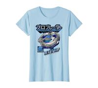 Beyblade X Pro Blader Jaxon Let It Rip T-Shirt, Women, Baby Blue, Large