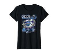 Beyblade X Pro Blader Jaxon Let It Rip T-Shirt, Women, Black, X-Large