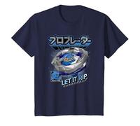 Beyblade X Pro Blader Jaxon Let It Rip T-Shirt, Youth, Navy Blue, Medium