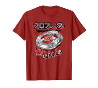 Beyblade X Pro Blader Robin Let It Rip T-Shirt, Men, Cranberry Red, Medium