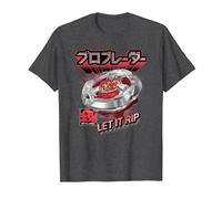 Beyblade X Pro Blader Robin Let It Rip T-Shirt, Men, Dark Heather Grey, Small