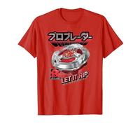 Beyblade X Pro Blader Robin Let It Rip T-Shirt, Men, Red, Large