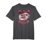 Beyblade X Pro Blader Robin Let It Rip T-Shirt, Men's Big and Tall, Dark Heather Grey, 2X Tall