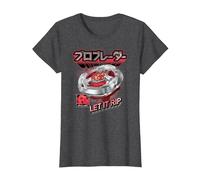 Beyblade X Pro Blader Robin Let It Rip T-Shirt, Women, Dark Heather Grey, X-Small