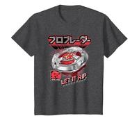 Beyblade X Pro Blader Robin Let It Rip T-Shirt, Youth, Dark Heather Grey, 2T