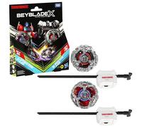 Beyblade X Transformers Collab Multipack, Optimus Prime 4-60P vs. Megatron 4-80B, Spinning Tops & Launchers Toys for 8+ Year Old Kids, Epic Autobots vs. Decepticons Battle