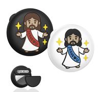 Beydoa for Airtag Holder for Kids Toddler Children with Pin, 2 Pack Hidden GPS Tracker Case Silicone Protective Cover Compatible for Apple AirTags, Travel Essentials Anti Lost Elderly Luggage Clothing