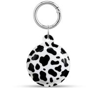 Beydoa for AirTag Keychain Holder, Waterproof Case, Black White Pattern | Apple AirTag 1st & 2nd Gen, KeyChain Ring, For Luggage, Handbags, Pets