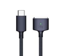 BEYEE 140W USB-C to Magnetic 3 Cable, Compatible with MacBook Air (M2, 2022) and MacBook Pro 14" 16"(M2, 2023), MacBook Pro 14" 16"(M1, 2021), Safe 3 Charging Cord for MacBook - 6.6ft (Midnight)