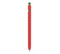 BEYEE Pencil Case Silicone Soft Protective Cover Accessories (Cute Fruit Shape Design) Compatible with Apple Pencil 1st Generation (Red)