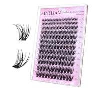 BEYELIAN Cluster Lashes DIY Eyelash Extension D Curl Individual Lashes Mixed Tray Faux Mink Lash Clusters Extensions H16