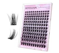 BEYELIAN Cluster Lashes DIY Eyelash Extension D Curl Individual Lashes Mixed Tray Faux Mink Lash Clusters Extensions H15