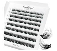 BEYELIAN Cluster Lashes Wispy Cluster Eyelash Extensions 3D DIY Lash Clusters 10-16mm Multilayered Eyelash Clusters, Reusable Fluffy Individual Lashes Cluster DIY at Home (ZJ02)