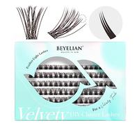 BEYELIAN Lash Clusters, 108 Pcs 10-16mm Individual Cluster Lashes False Eyelashes Extension Natural Look Soft Reusable Black Super Thin Band DIY Eyelash Extension (Endear)