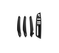 BEYEPZNZCK Car Interior Door Handle Cover for BMW E70 E71 E72 X5 X6 4Pcs Interior Door Handle Set, Color B Black, LHD