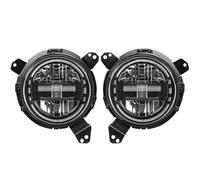 BEYEPZNZCK Front Lights For Jeep For Wrangler & For Gladiator 2018-2022 2PCS 7 Inch LED Headlights with Adapters(Jl Black)