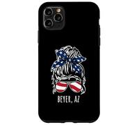 Beyer AZ Messy Hair Bun Ribbon Sunglasses Design Case for iPhone 11 Pro Max