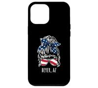 Beyer AZ Messy Hair Bun Ribbon Sunglasses Design Case for iPhone 12 Pro Max