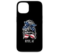 Beyer AZ Messy Hair Bun Ribbon Sunglasses Design Case for iPhone 13