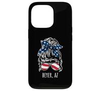 Beyer AZ Messy Hair Bun Ribbon Sunglasses Design Case for iPhone 13 Pro