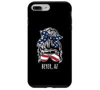 Beyer AZ Messy Hair Bun Ribbon Sunglasses Design Case for iPhone 7 Plus/8 Plus