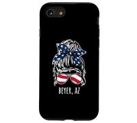 Beyer AZ Messy Hair Bun Ribbon Sunglasses Design Case for iPhone SE (2020) / 7/8