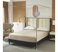 Beyeutao Stainless Steels Canopy Bed Frame Super King Bed Canopy Frame W180 x L200 x H200 cm Mosquito Net Pole 4 Poster Mosquito Frame for Play Tent Stand Outdoor or Indoor