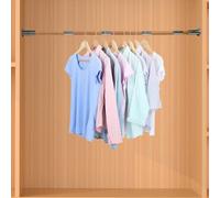 Beyeutao Wooden Wardrobe Rod Extendable Clothes Rail from 120-160 CM for Wardrobe Shower Balcony Windows Premium Material Sturdy and Stable Wardrobe Pole Rust-Proof.