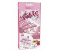 Beyoglu New Viral Angel Hair chocolate - Raspberry White Chocolate with Cotton Candy and Pistachio Cream, 185g